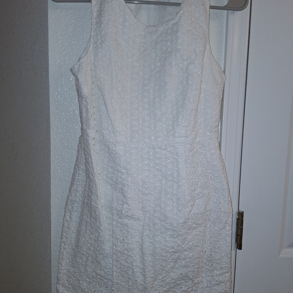 Forever 21 White Textured Mini Dress